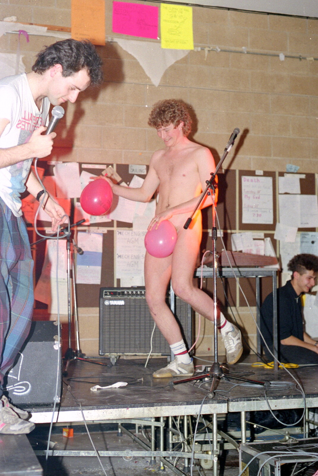 There's a naked balloon dance on stage from Uni: The PPSU "Jazz" RAG Review and Charity Auction, Plymouth, Devon - 19th February 1986