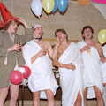 The SU executive are in bedsheets, Uni: The PPSU "Jazz" RAG Review and Charity Auction, Plymouth, Devon - 19th February 1986