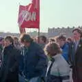 In what is possibly Kennington Park, Uni: No Chance Fowler! A student Demonstration, London - 26th February 1986