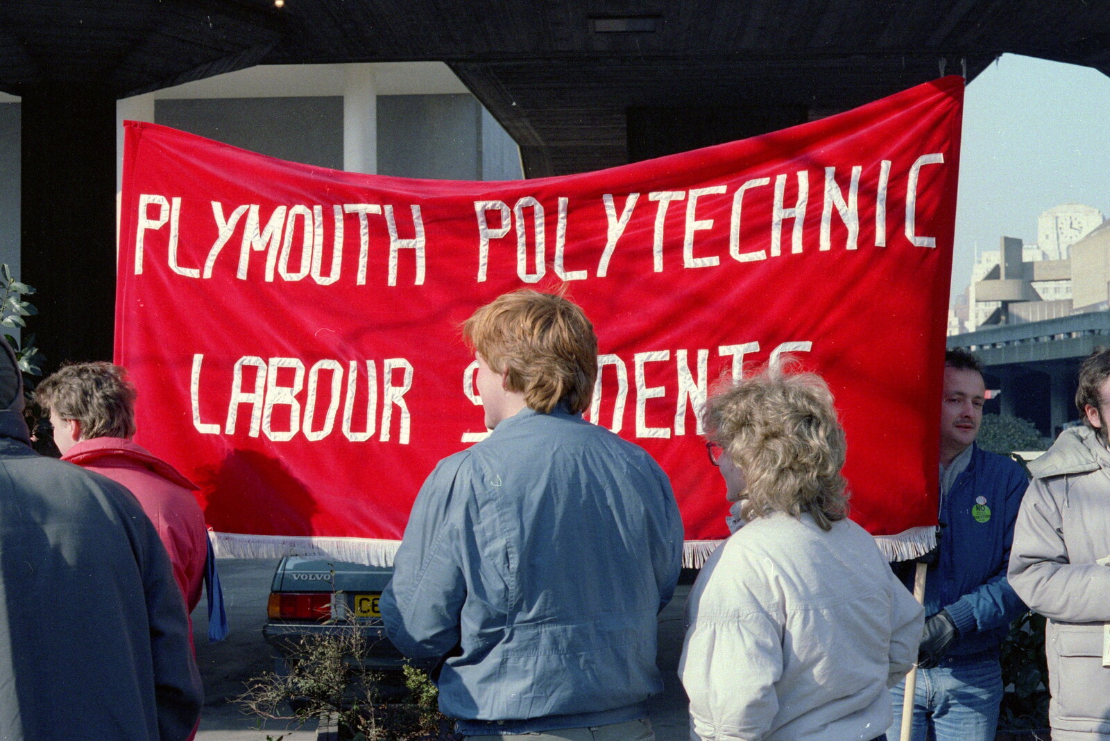 Plymouth Polytechnic Labour Students are out from Uni: No Chance Fowler! A student Demonstration, London - 26th February 1986