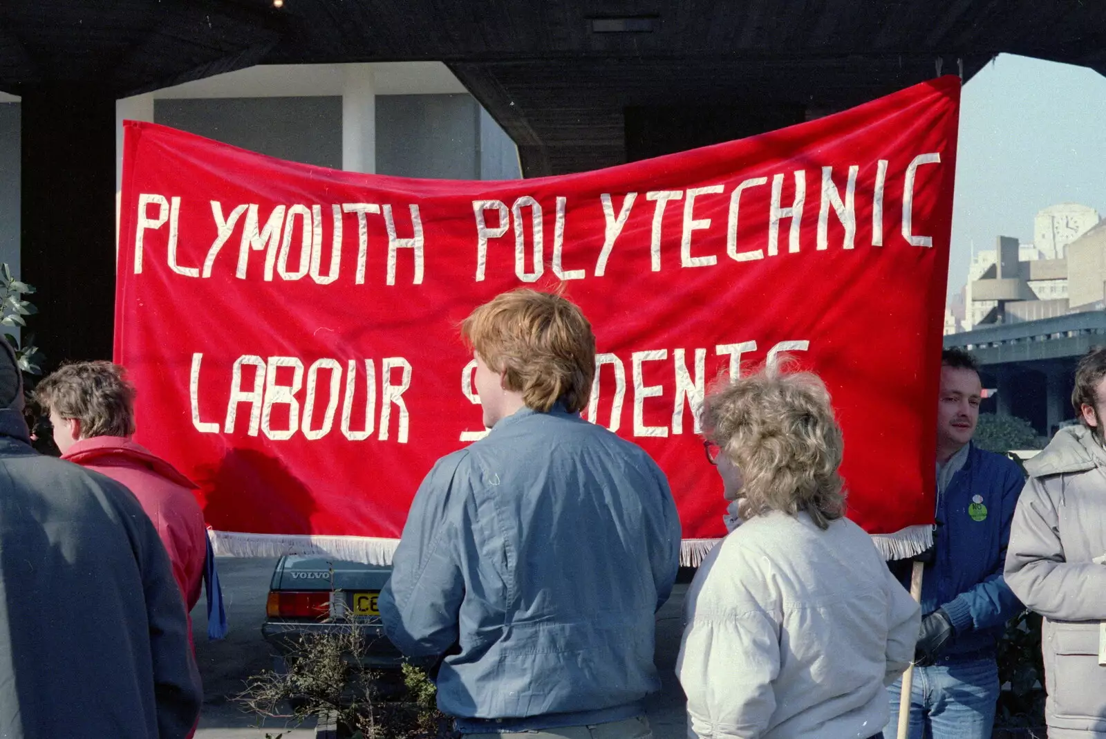 Plymouth Polytechnic Labour Students are out, from Uni: No Chance Fowler! A student Demonstration, London - 26th February 1986