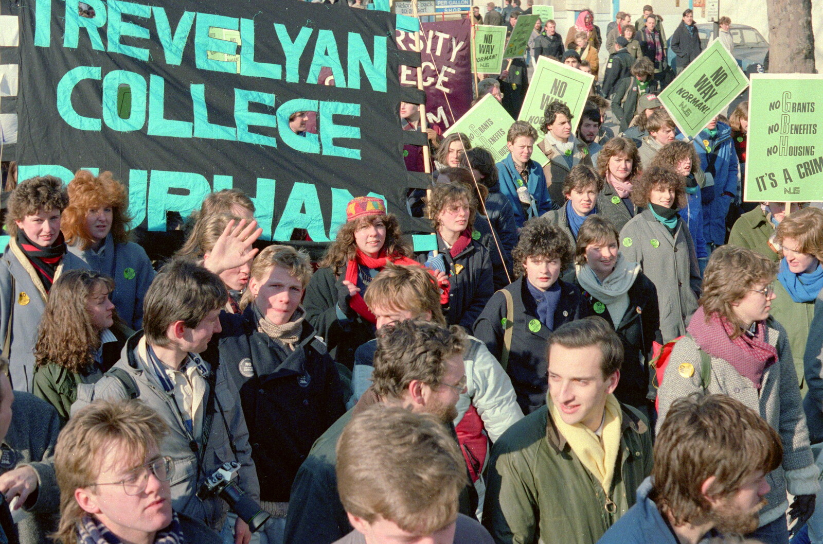 Trevelyan College, Durham from Uni: No Chance Fowler! A student Demonstration, London - 26th February 1986
