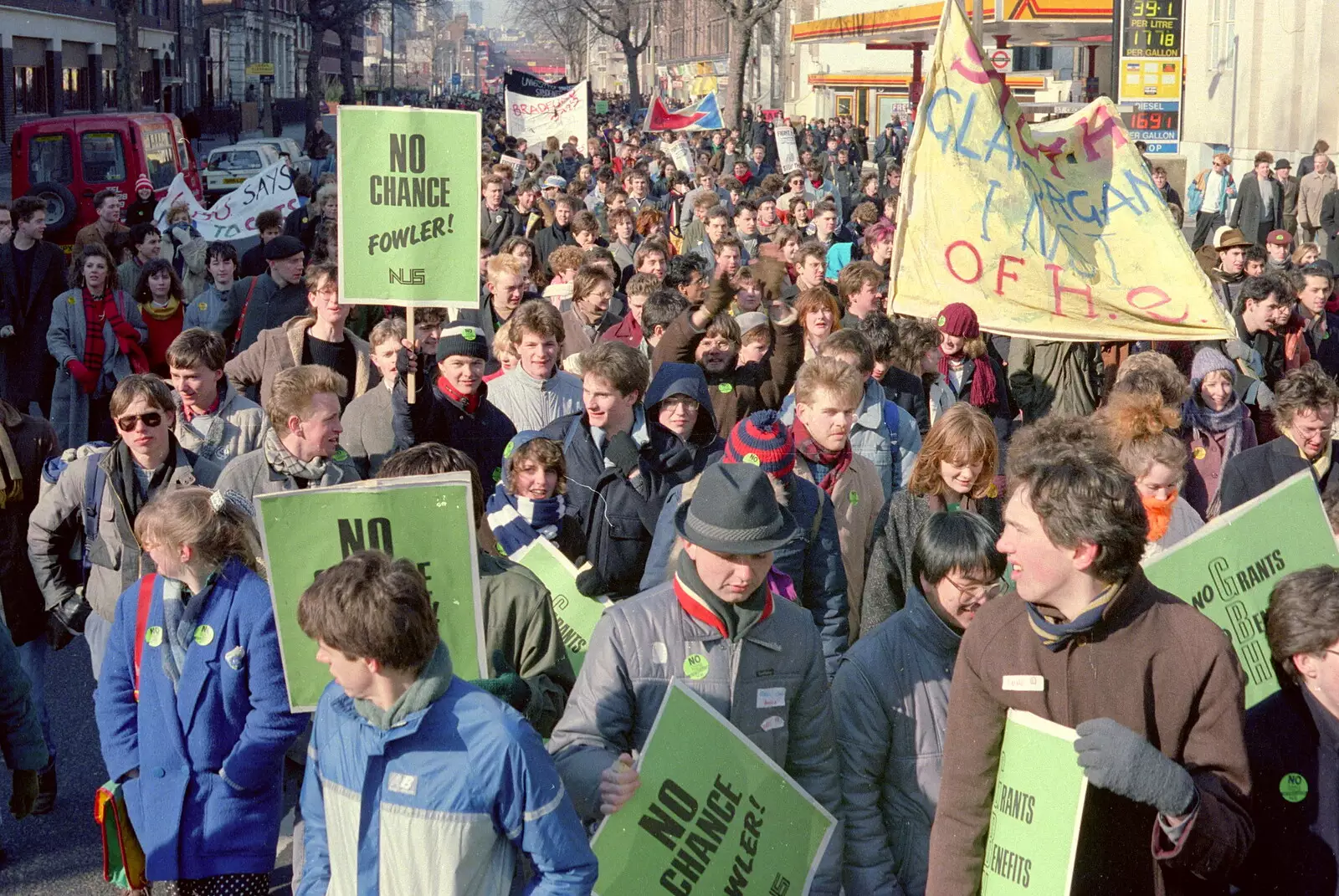 No Chance Fowler!, from Uni: No Chance Fowler! A student Demonstration, London - 26th February 1986