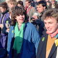Some of Nosher's chums, from the Psychology massive, Uni: No Chance Fowler! A student Demonstration, London - 26th February 1986