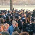 Massed police at Temple Place, on the Embankment, Uni: No Chance Fowler! A student Demonstration, London - 26th February 1986
