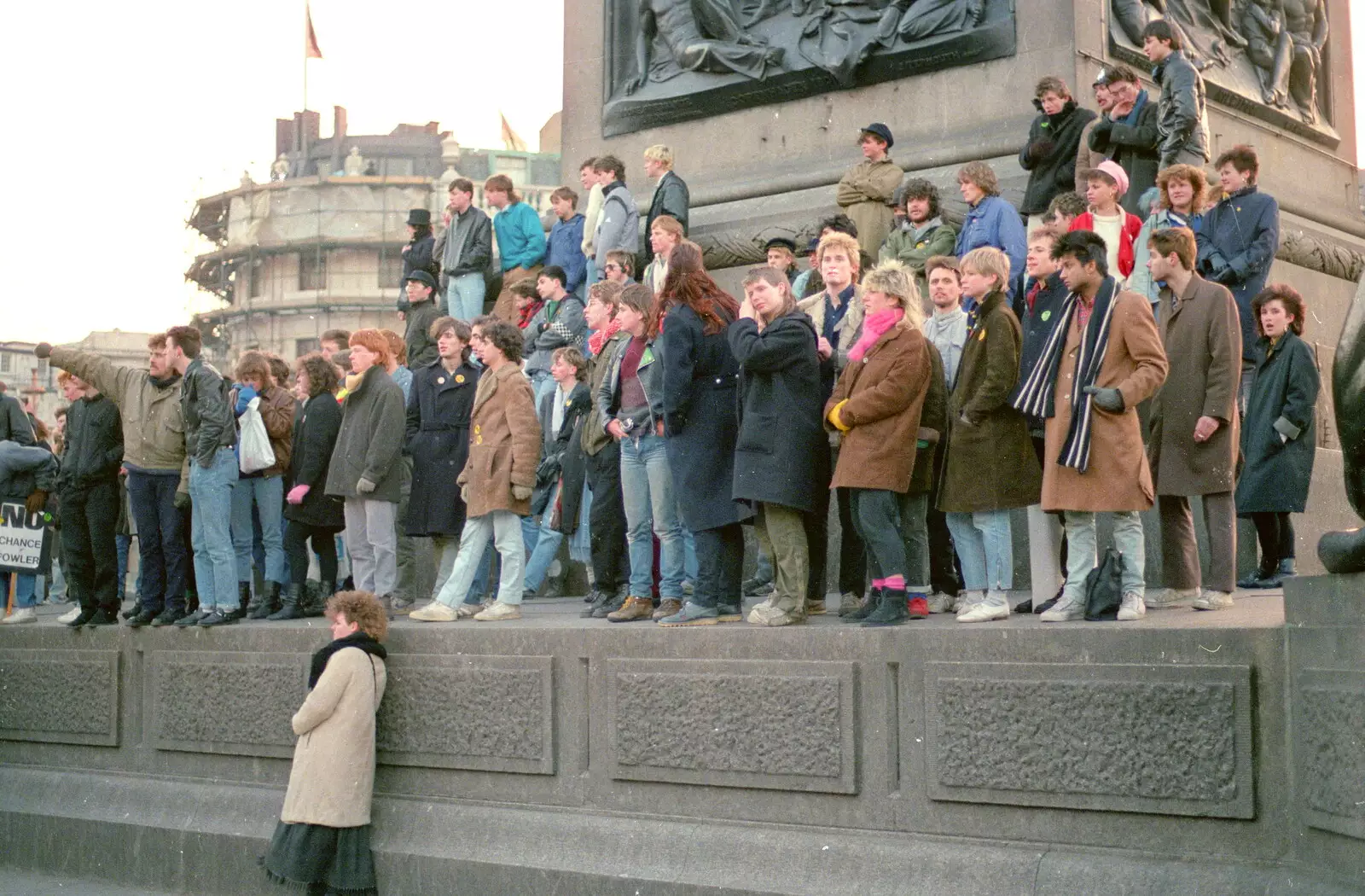 Sam Kennedy and Grant Stuart (left) fight the power, from Uni: No Chance Fowler! A student Demonstration, London - 26th February 1986