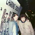Nosher and Sam at Charing Cross underground, Uni: No Chance Fowler! A student Demonstration, London - 26th February 1986