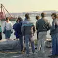 The rafts are inspected, Uni: Canoe Society RAG Raft Madness, Plymouth Sound - 1st March 1986