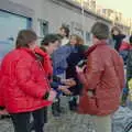 Milling around by the yacht club, Uni: Canoe Society RAG Raft Madness, Plymouth Sound - 1st March 1986