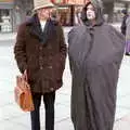 A bloke with a pipe talks to Death, Uni: A Van Gogh Grant Cuts Protest, Plymouth, Devon - 1st March 1986