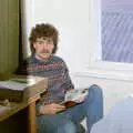 Sam Kennedy in the Fly offices, Uni: A Van Gogh Grant Cuts Protest, Plymouth, Devon - 1st March 1986