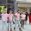 A human pyramid is about to form, Uni: A Van Gogh Grant Cuts Protest, Plymouth, Devon - 1st March 1986