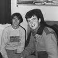 Dave and John in their Sunderland Road digs, Uni: The First Year in Black and White, Plymouth Polytechnic, Devon - 8th April 1986