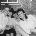 Dave Masterson and a bunch of girls in Snobs, Uni: The First Year in Black and White, Plymouth Polytechnic, Devon - 8th April 1986