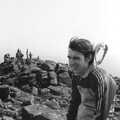 Dave on 'Trotsky's Mount', Uni: The First Year in Black and White, Plymouth Polytechnic, Devon - 8th April 1986
