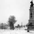 The back of Plymouth Hoe on a snowy day, Uni: The First Year in Black and White, Plymouth Polytechnic, Devon - 8th April 1986