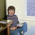 Sam Kennedy in the Fly offices, Uni: A Van Gogh Grant Cuts Protest, Plymouth, Devon - 8th March 1986