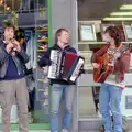 Buskers do their thing, Uni: A Van Gogh Grant Cuts Protest, Plymouth, Devon - 8th March 1986