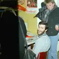 Dai Edwards in the Fly office, Uni: A Van Gogh Grant Cuts Protest, Plymouth, Devon - 8th March 1986