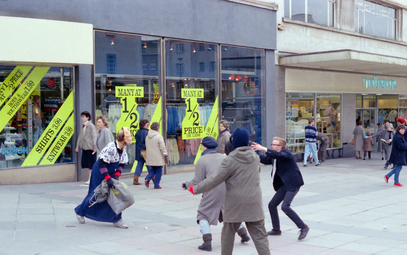More political re-enactments, from Uni: A Van Gogh Grant Cuts Protest, Plymouth, Devon - 8th March 1986