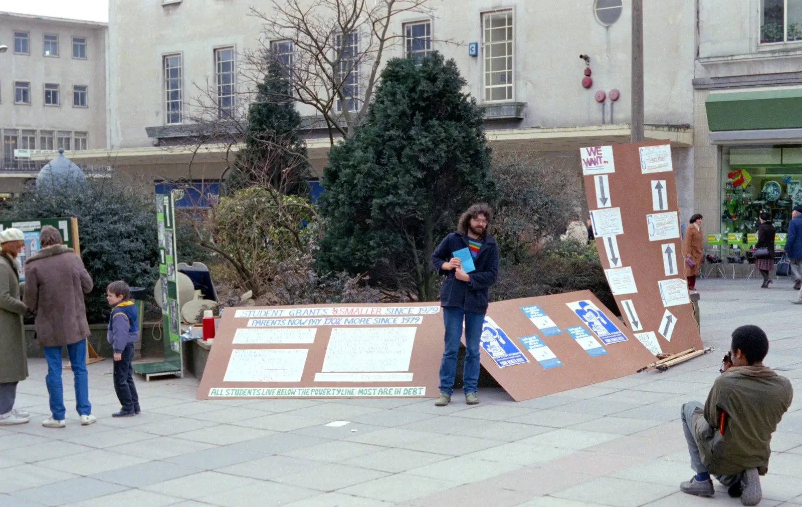 Mal Edgson poses for a photo, from Uni: A Van Gogh Grant Cuts Protest, Plymouth, Devon - 8th March 1986