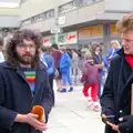 Mal Edgson's rainbow jumper, Uni: A Van Gogh Grant Cuts Protest, Plymouth, Devon - 8th March 1986