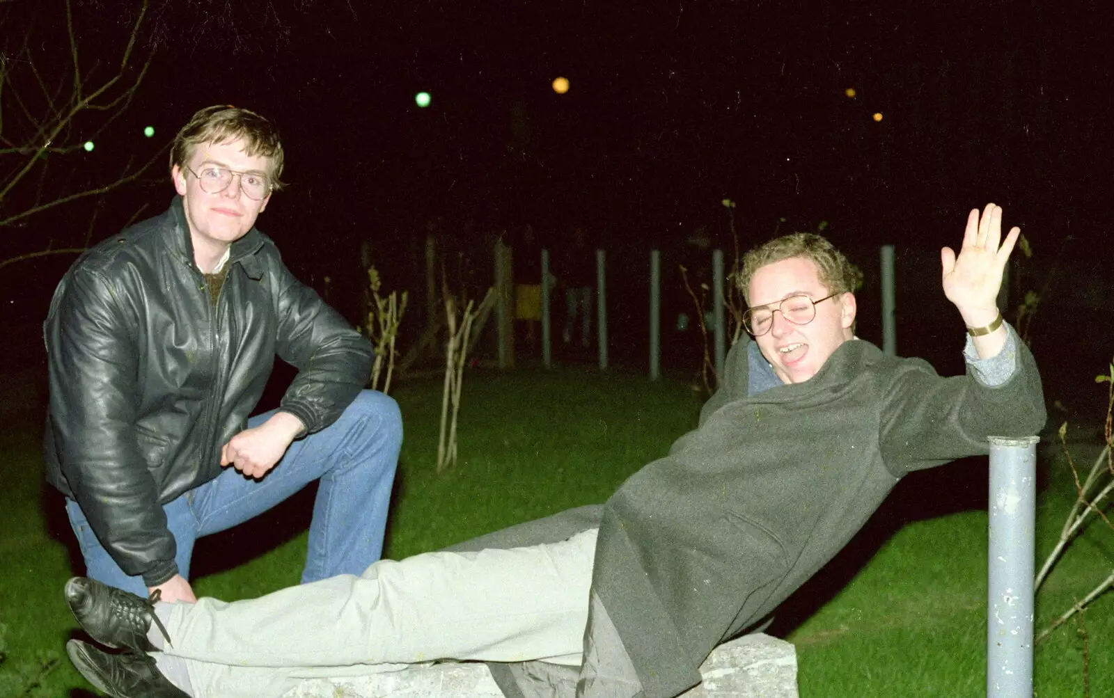 Dave Lock and Andy Bray, from Uni: A Night In The Bank and Fly Magazine, Plymouth Polytechnic, Devon - March 10th 1986