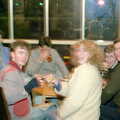 The gang in the Bank, Uni: A Night In The Bank and Fly Magazine, Plymouth Polytechnic, Devon - March 10th 1986