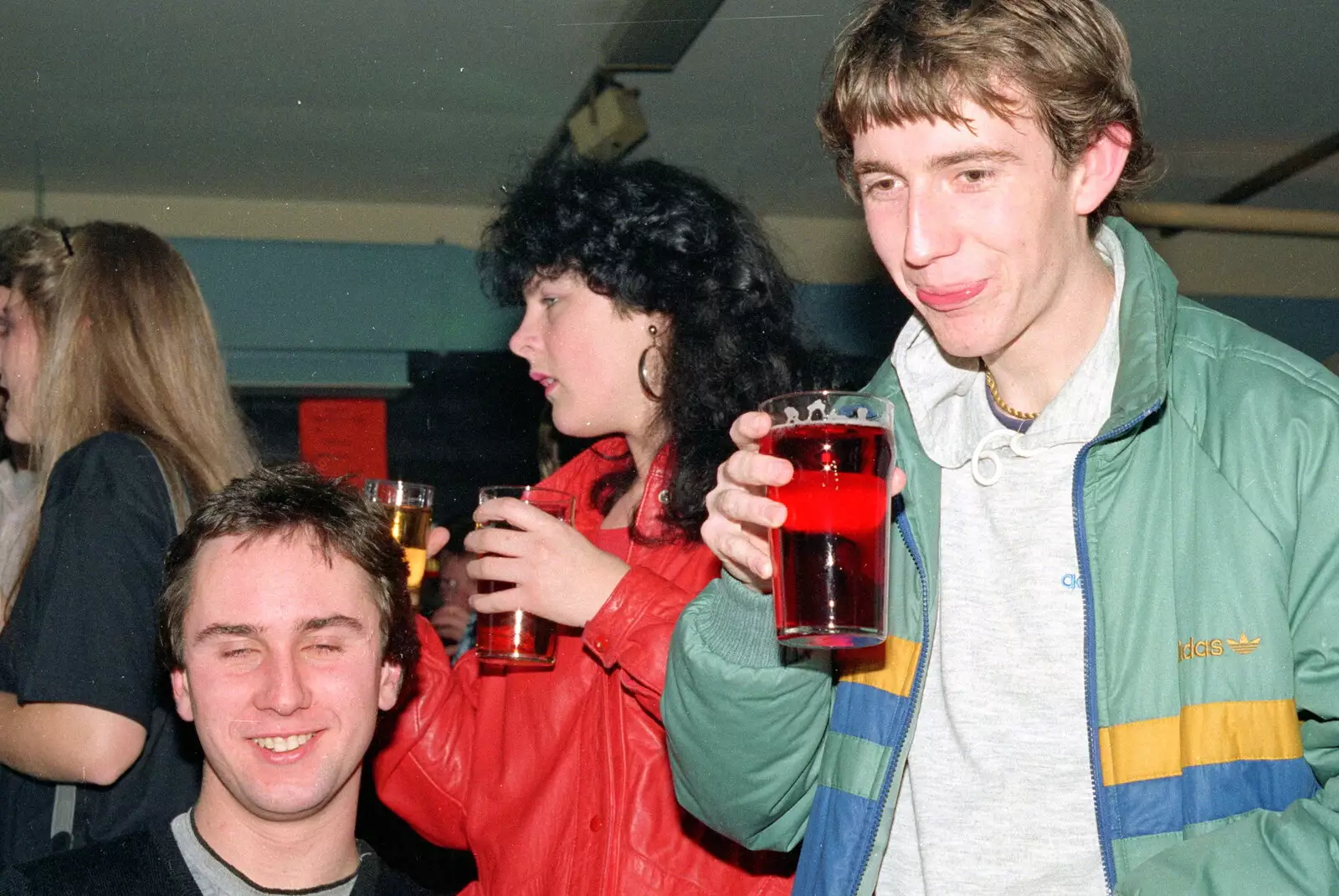 Riki and Dave, from Uni: PPSU Office Staff and a Night in the Students' Union Bar, Plymouth - 15th March 1986