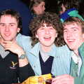 Riki, Jackie Collins and Dave, Uni: PPSU Office Staff and a Night in the Students' Union Bar, Plymouth - 15th March 1986