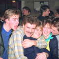 Sam Kennedy and his girfriend, with others, Uni: PPSU Office Staff and a Night in the Students' Union Bar, Plymouth - 15th March 1986