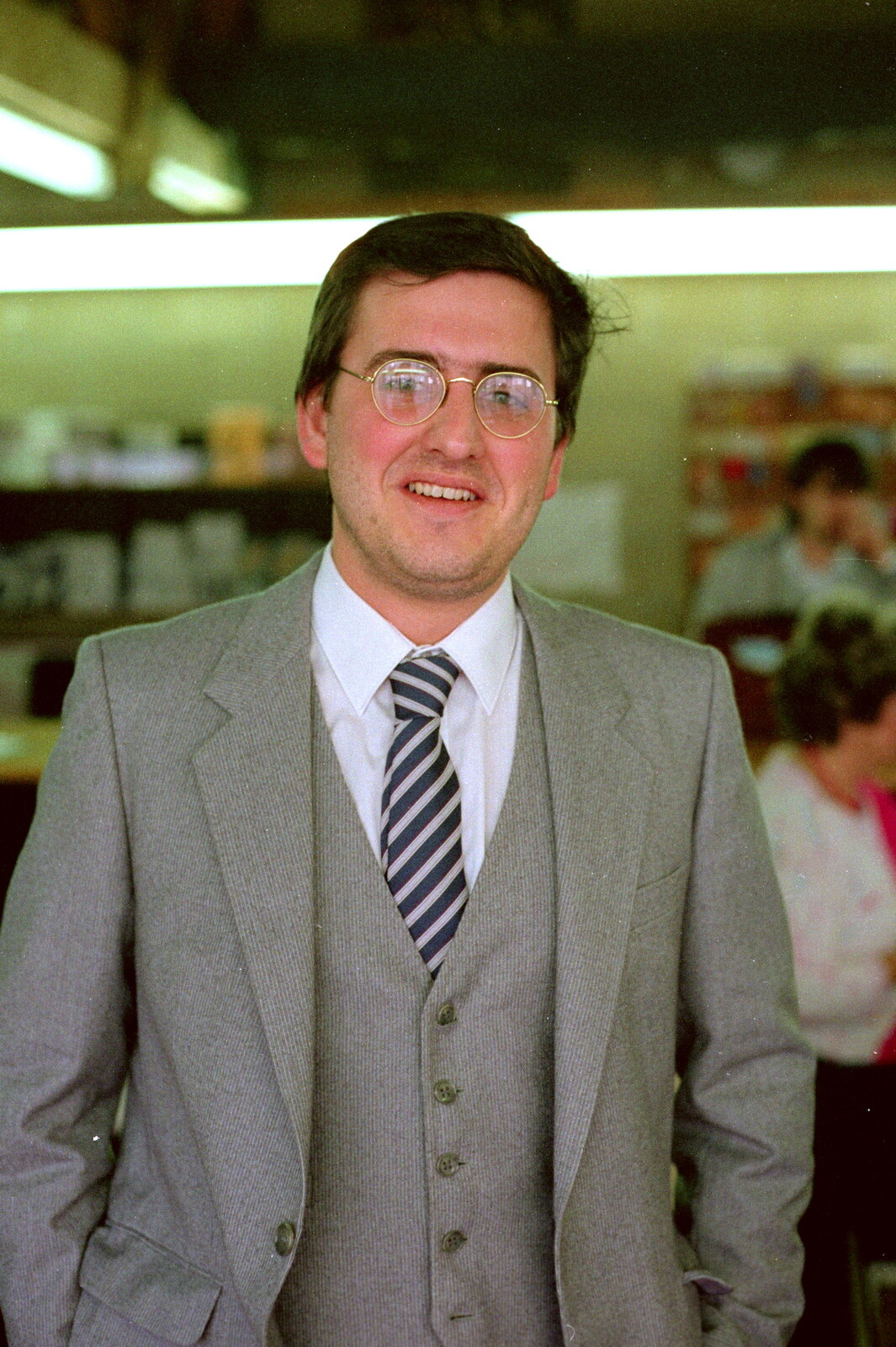 Mark Redmond, VP Academic and Welfare from Uni: PPSU Office Staff and a Night in the Students' Union Bar, Plymouth - 15th March 1986