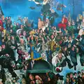 A detail from Lenkiewicz's other mural on the Barbican, Uni: The End of Term and Whitsand Bay, Plymouth and New Milton - 21st March 1986