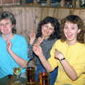 Ally Fleming and chums in the James Street Vaults, Uni: The End of Term and Whitsand Bay, Plymouth and New Milton - 21st March 1986
