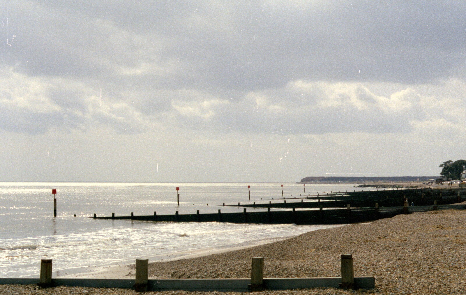 The beach near Mudeford from Uni: The End of Term and Whitsand Bay, Plymouth and New Milton - 21st March 1986