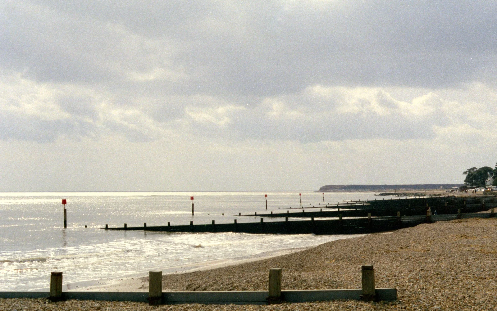 The beach near Mudeford, from Uni: The End of Term and Whitsand Bay, Plymouth and New Milton - 21st March 1986