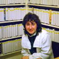 An old school friend in a New Milton video shop, Uni: The End of Term and Whitsand Bay, Plymouth and New Milton - 21st March 1986