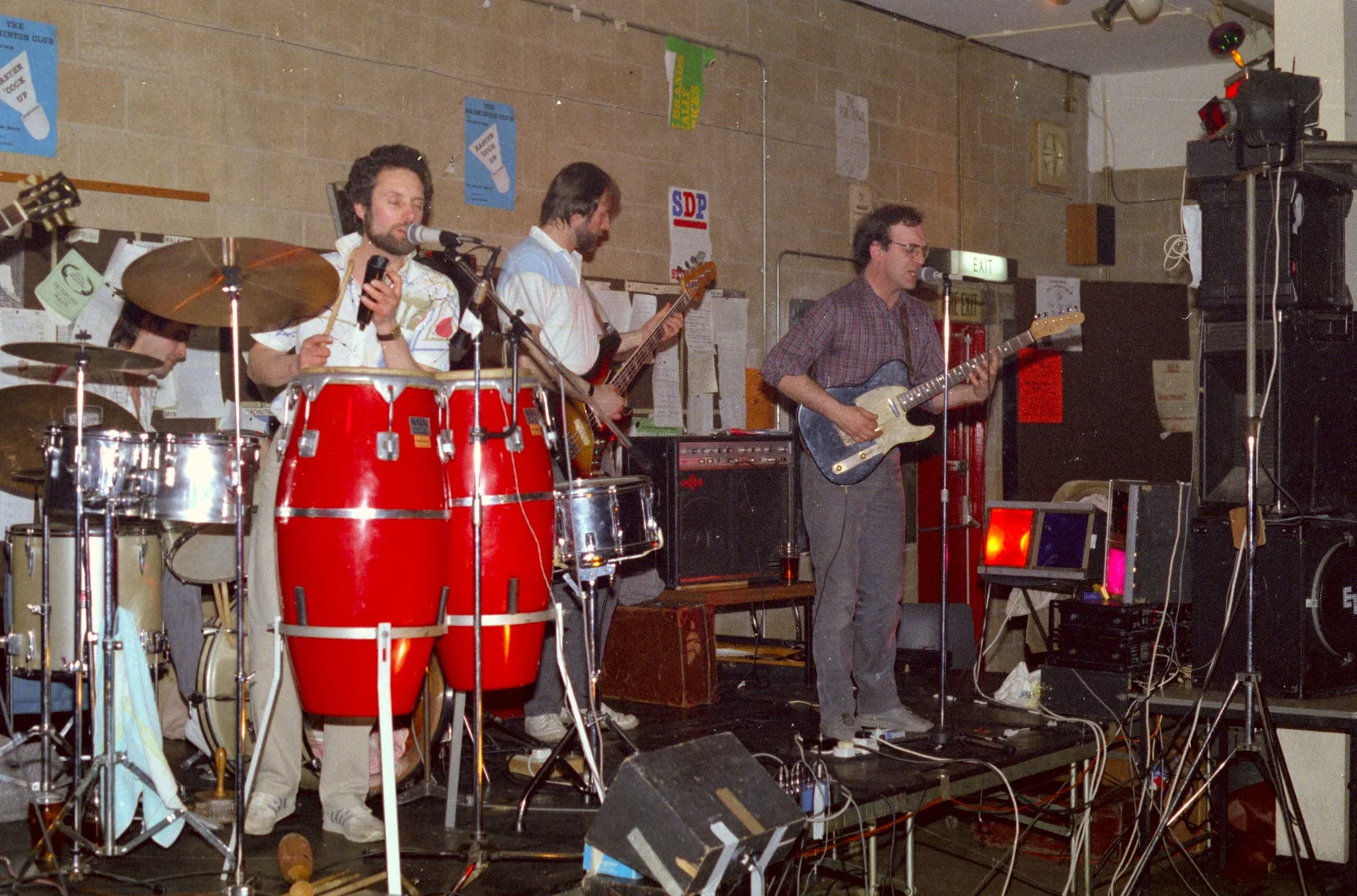 Drums and guitar, from Uni: The End of Term and Whitsand Bay, Plymouth and New Milton - 21st March 1986