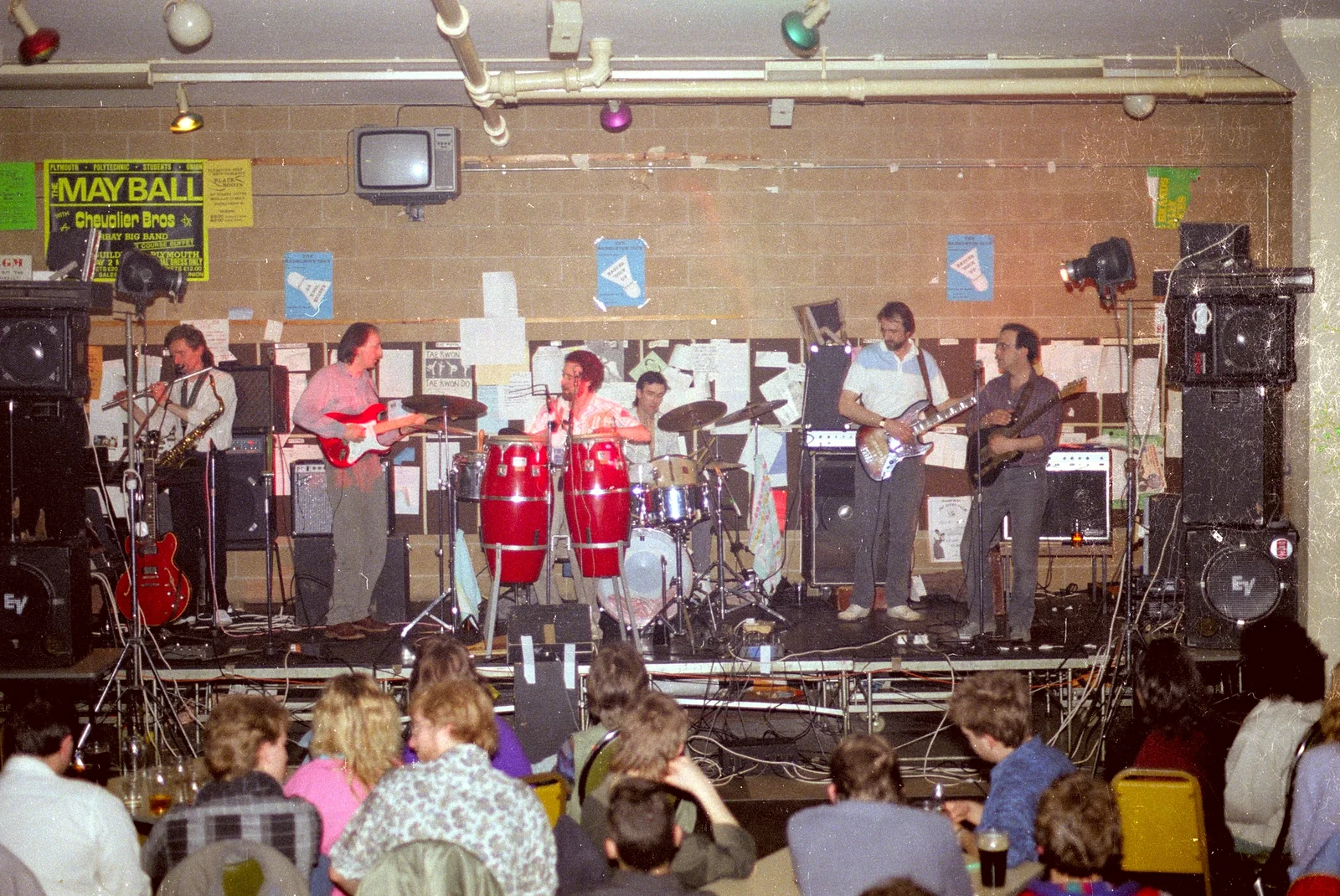 The band on stage, from Uni: The End of Term and Whitsand Bay, Plymouth and New Milton - 21st March 1986