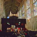 A choir practices in King's Chapel, A Trip to Trinity College, Cambridge - 23rd March 1986