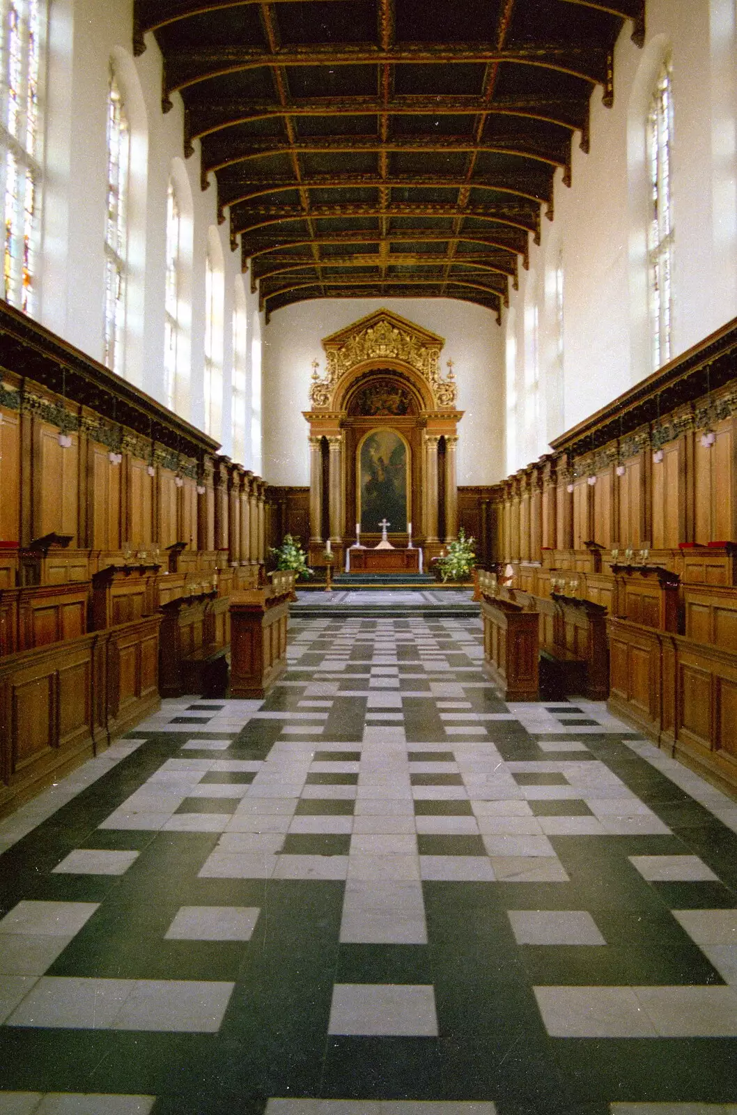 Trinity Chapel, from A Trip to Trinity College, Cambridge - 23rd March 1986