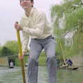 Phil punts in bare feet, A Trip to Trinity College, Cambridge - 23rd March 1986