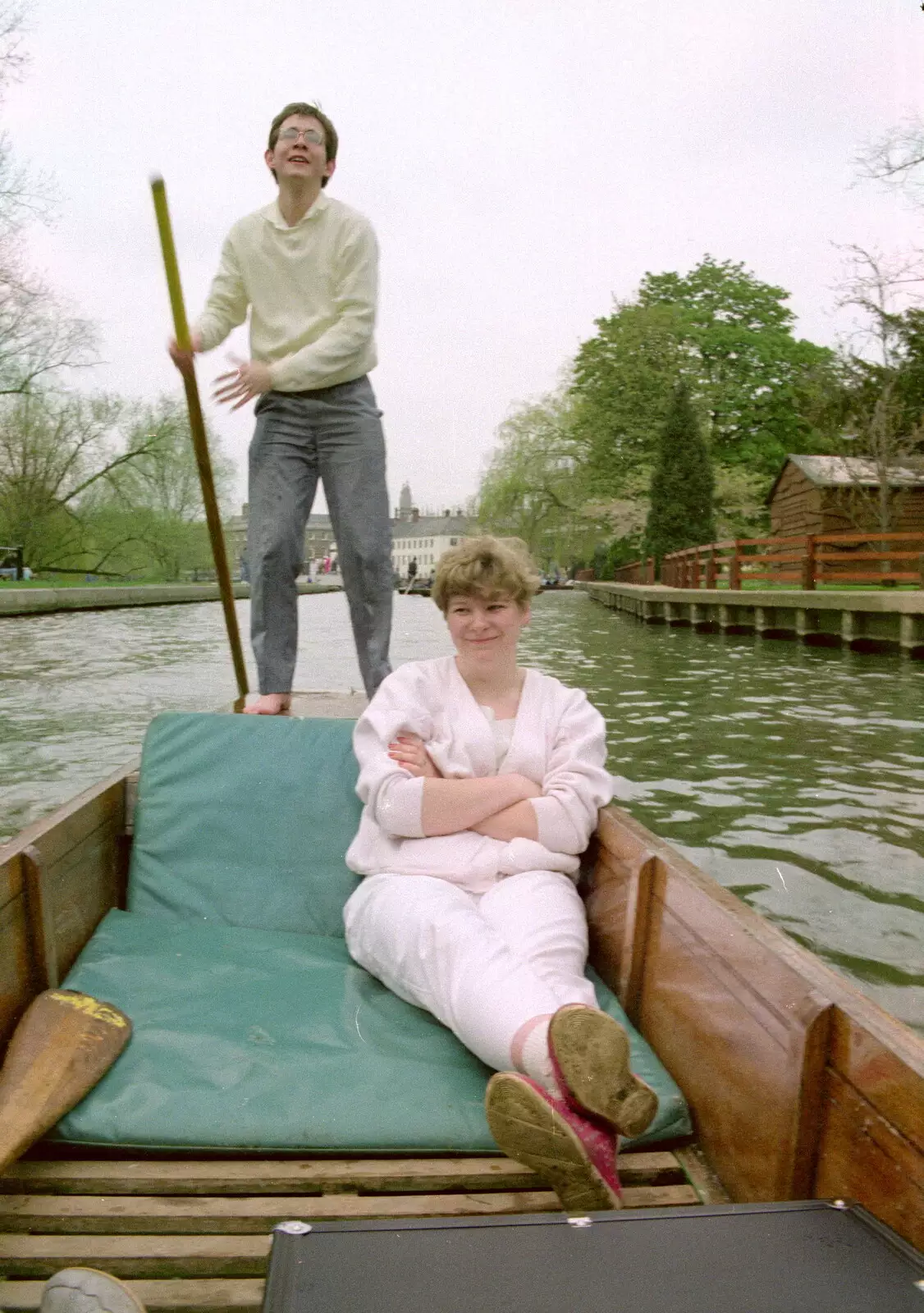 Phil and Anna, from A Trip to Trinity College, Cambridge - 23rd March 1986