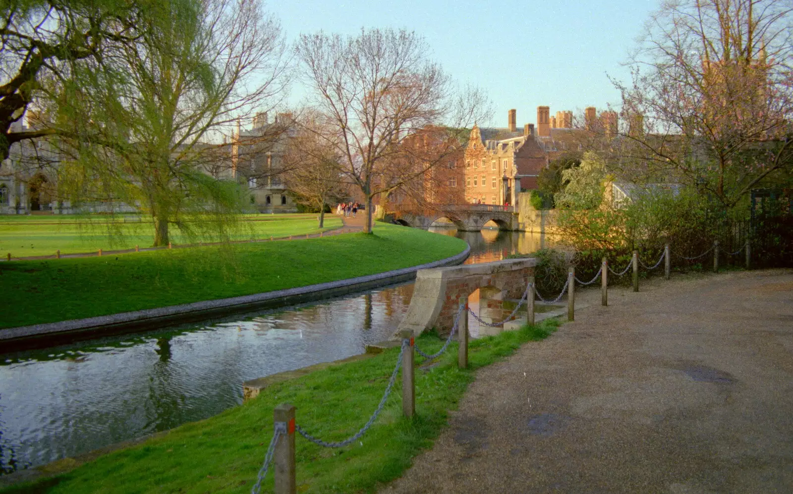 Looking towards St. John's College, from A Trip to Trinity College, Cambridge - 23rd March 1986