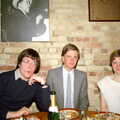 Duncan, Nosher and Anna, A Trip to Trinity College, Cambridge - 23rd March 1986
