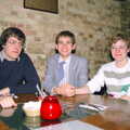 Duncan, Phil and Anna, A Trip to Trinity College, Cambridge - 23rd March 1986