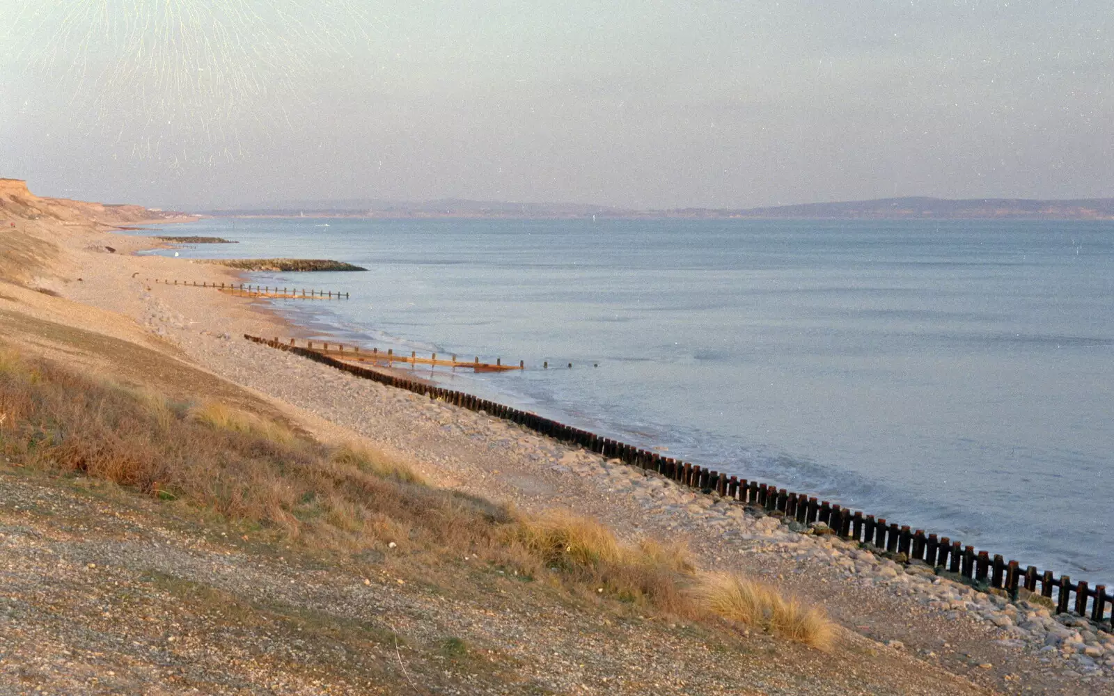 Barton beach, from A CB Reunion and a Trip to the Beach, Barton on Sea, Hampshire - 4th April 1986