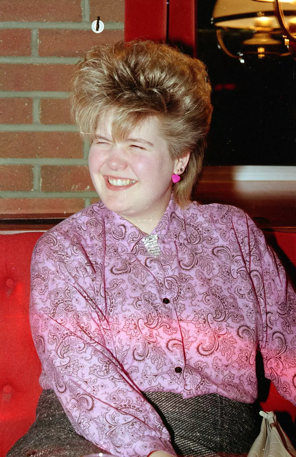 Carol - Pink Lady, from A CB Reunion and a Trip to the Beach, Barton on Sea, Hampshire - 4th April 1986