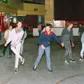 Sean and his mate skate around, A CB Reunion and a Trip to the Beach, Barton on Sea, Hampshire - 4th April 1986