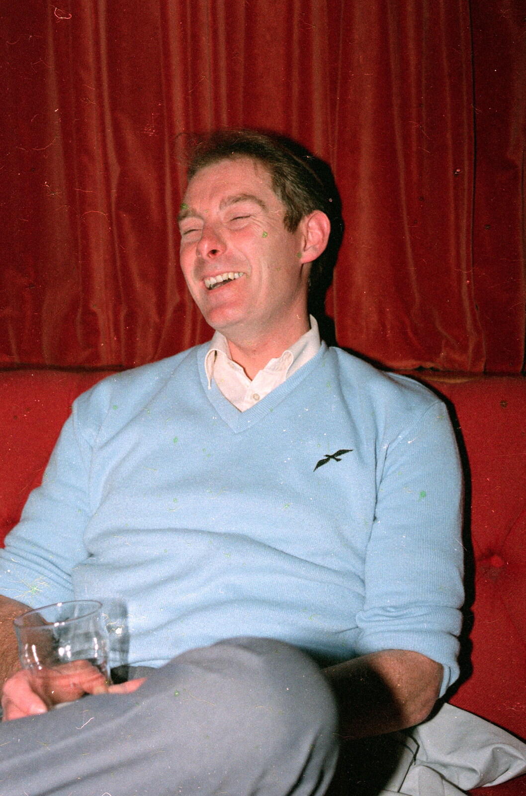 Brian has a laff from A CB Reunion and a Trip to the Beach, Barton on Sea, Hampshire - 4th April 1986